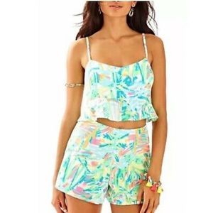 SOLD ON XP! Lilly Pulitzer | 2 | Linnea Crop Top and Shorts Set in Sea Salt & Su